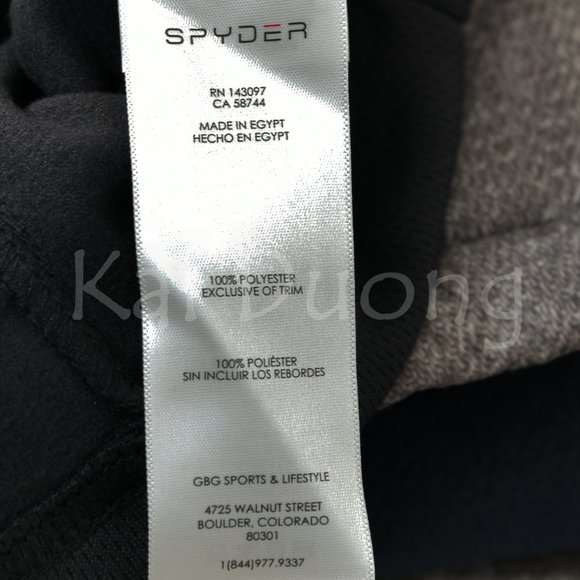 - Spyder Men's Baselayer Quarter Zip Black 1/4 Zip XL‎ BLACK - Picture 7 of 7